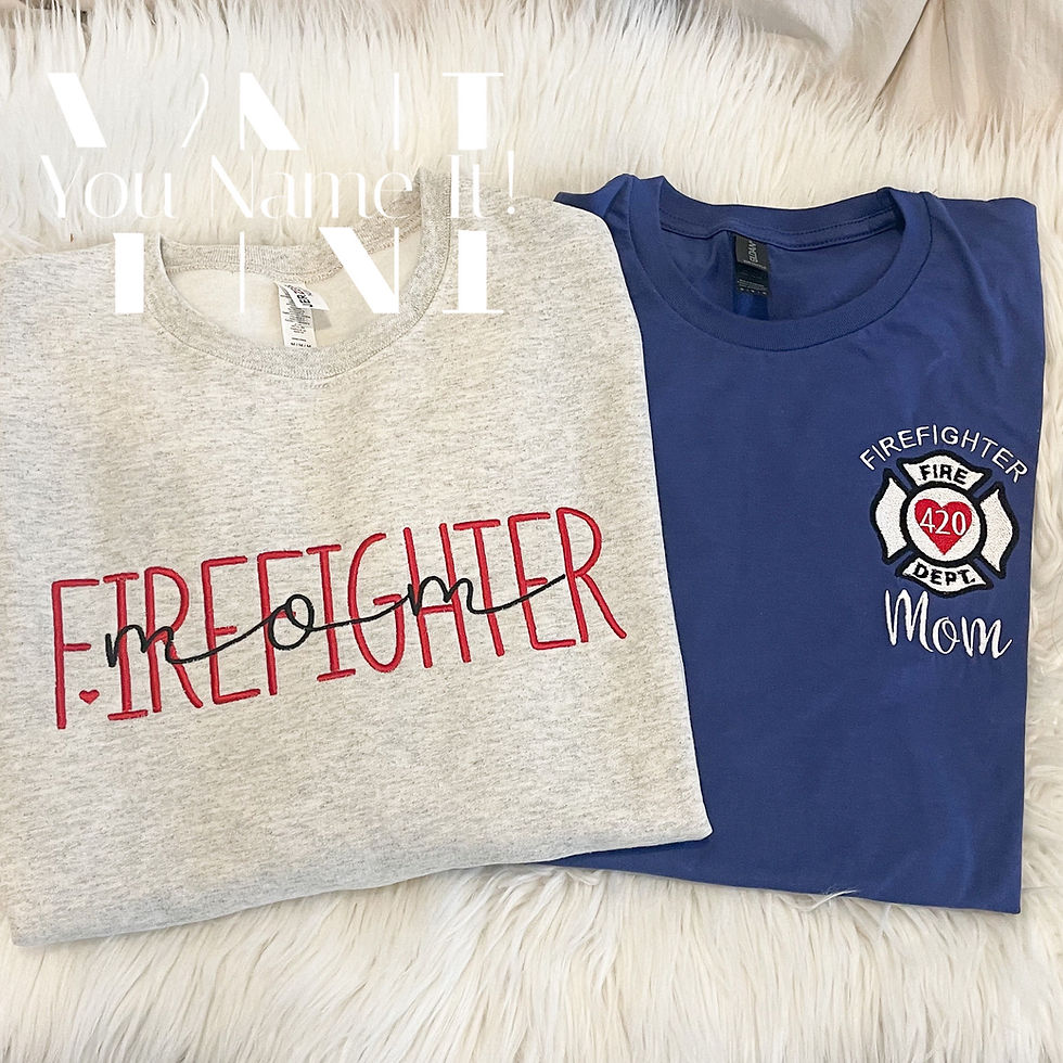 Thumbnail: Firefighter Left Chest Emblem Wife | Mom | Dad | Other