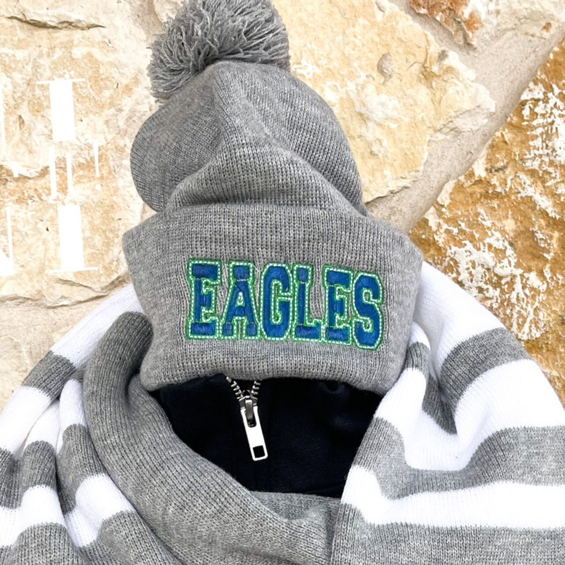 School Hat and Scarf Set