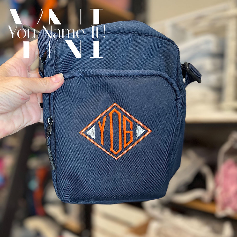 Monogrammed Cross Body Bag | Travel Pouch