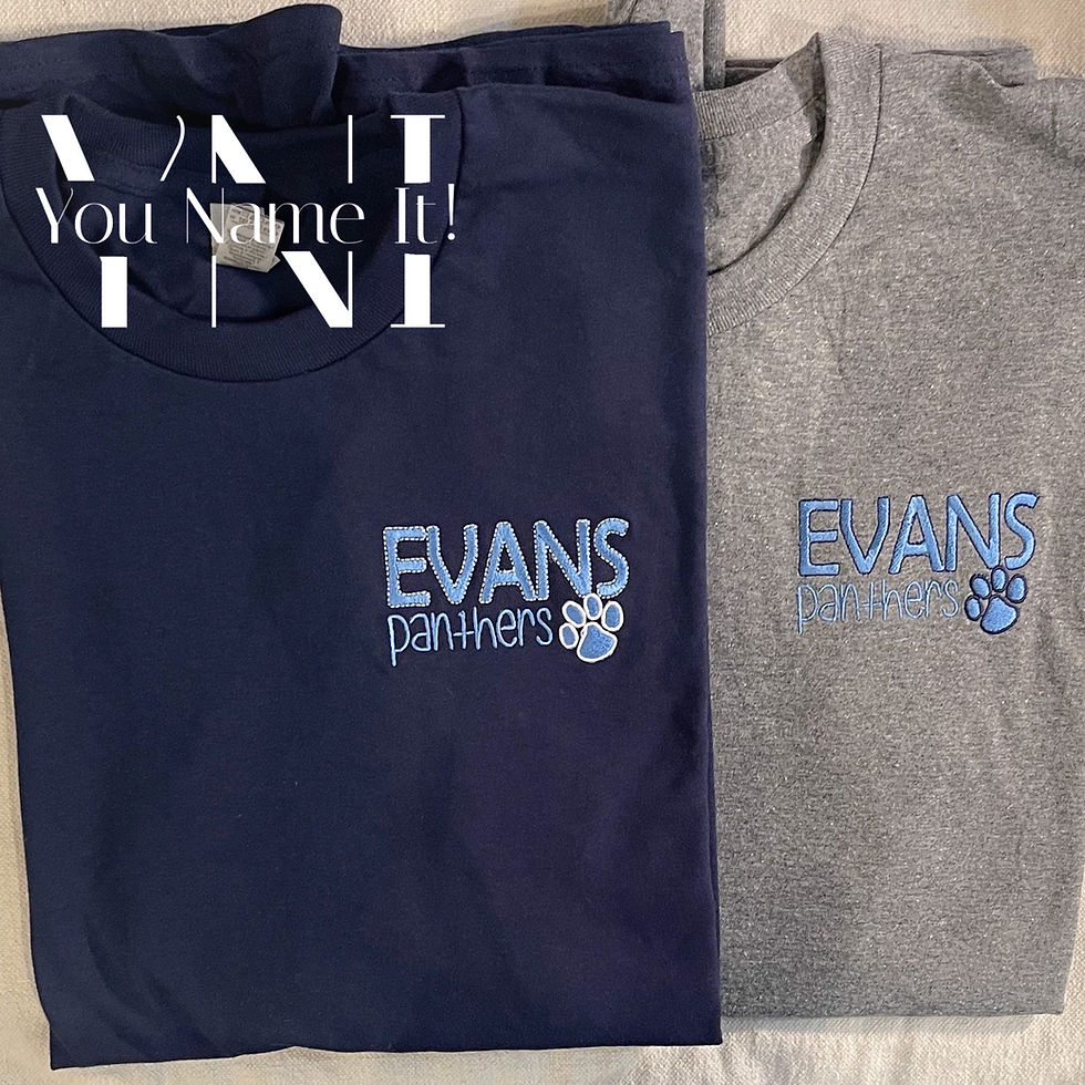 Thumbnail: School Name Left Chest Embroidered Spirit Shirt