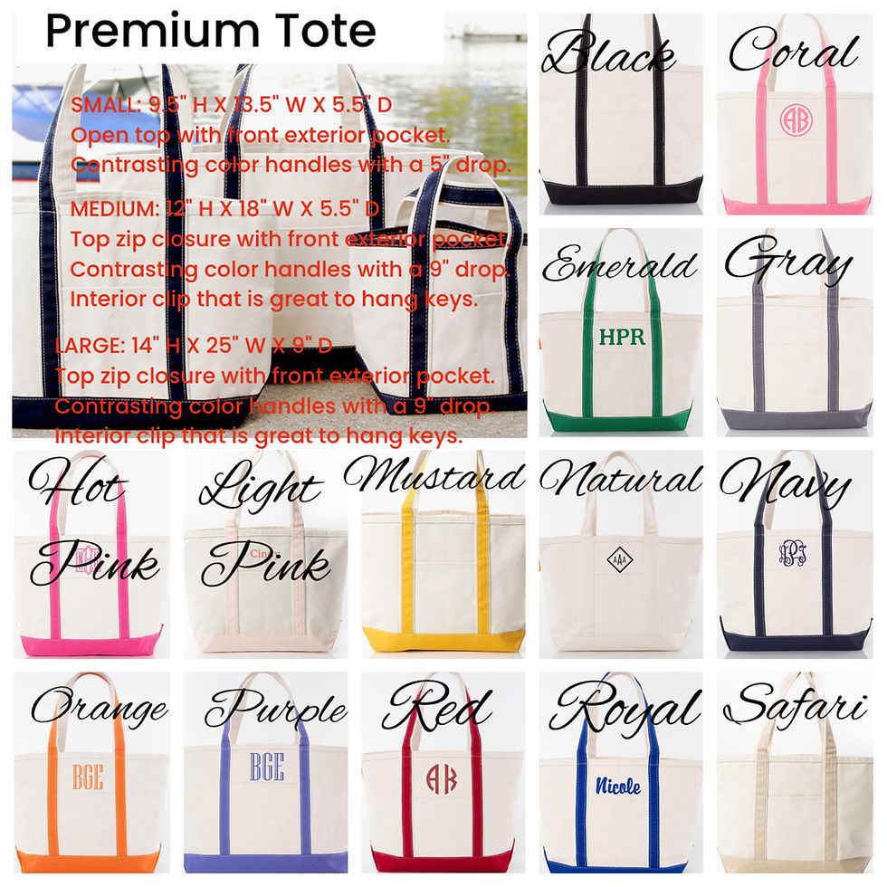 Thumbnail: Personalized Tote Bag with Ribbons, Several Size and Color Options