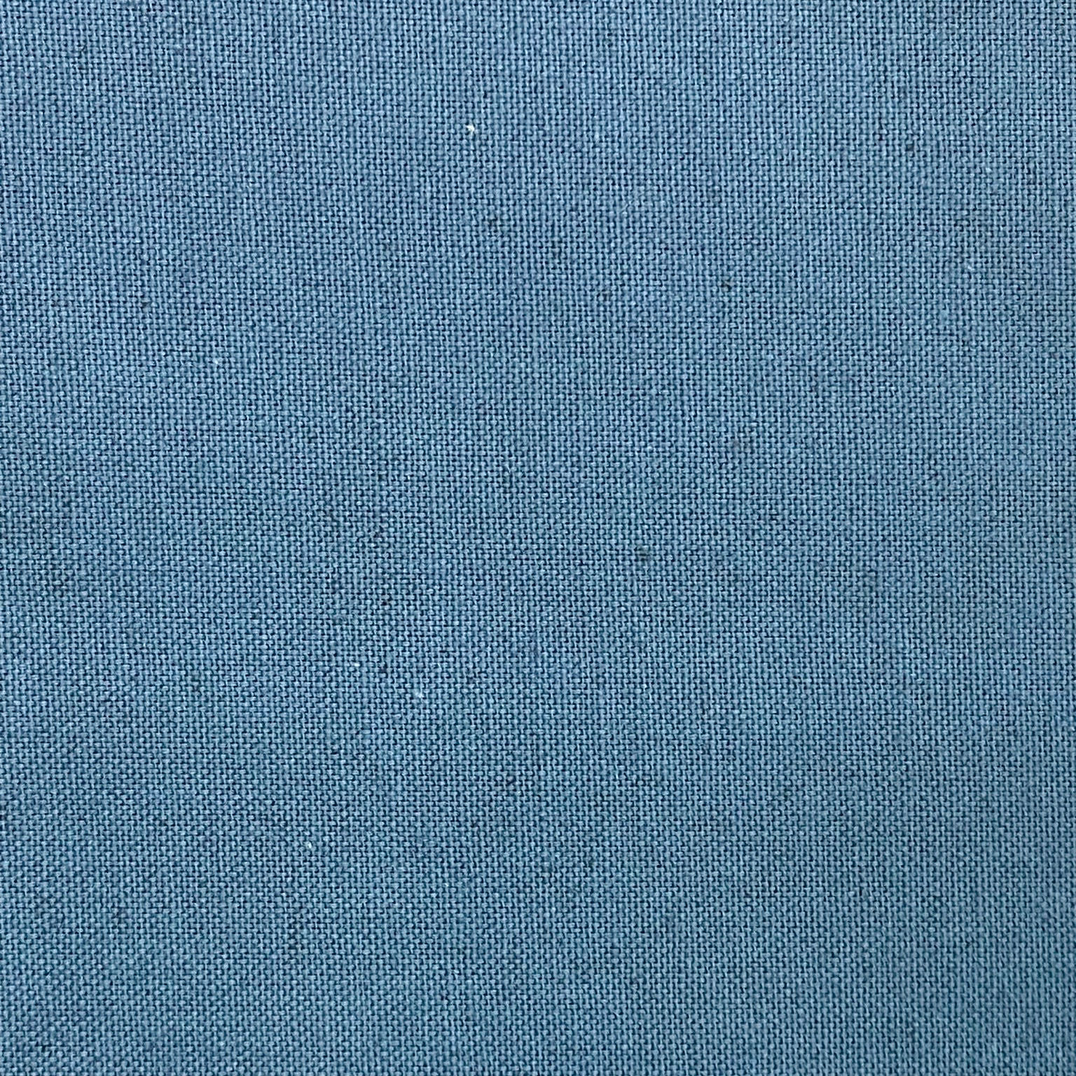 Tela de lino algodón color azul denim