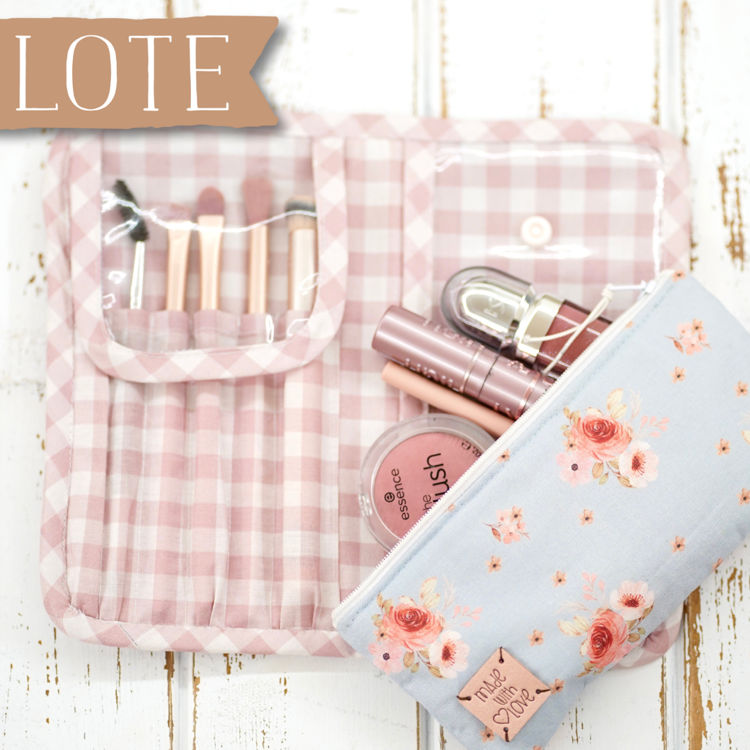 Lote de telas para proyecto del Estuche para Maquillaje - Formato Mini