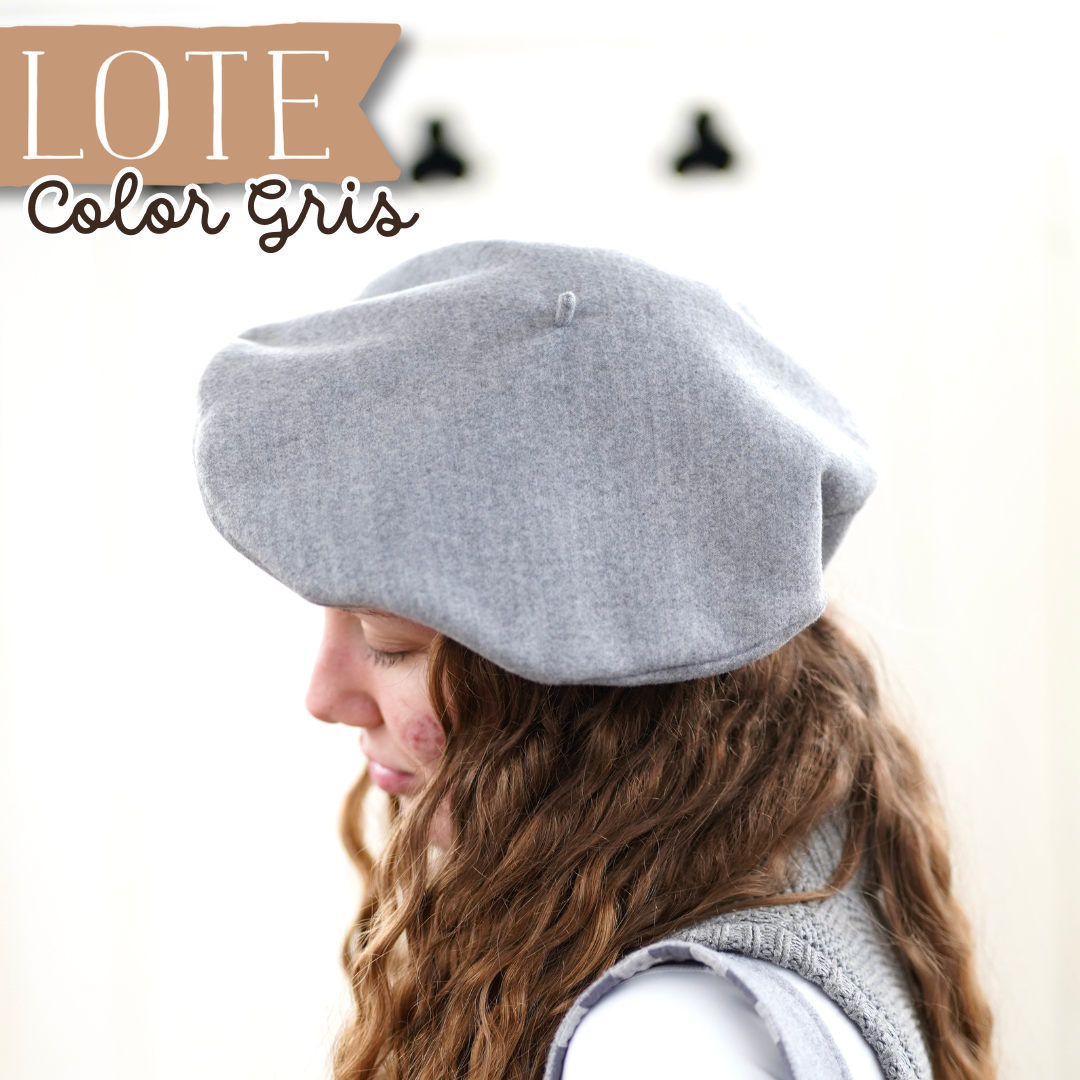 Lote de telas para proyecto de la Boina (Versión Gris)