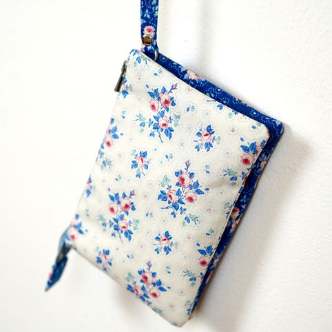 Bolso Triple Bolsillo con Una Cremallera | Montaje Sorprendente y con Telas Tilda