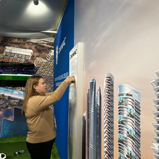 Leaderboard for football VR game at experiential pop up.