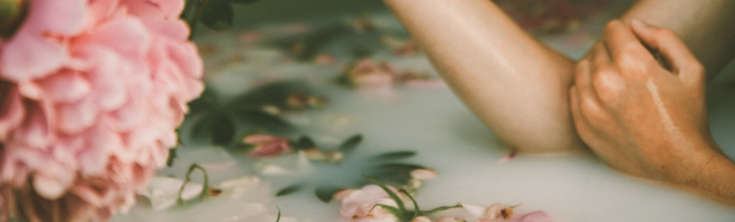 Bain fleuri