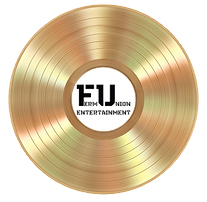 Ferm Union Entertainment logo 
Gold record with Ferm Union Entertainment in the middle of of the gold record.