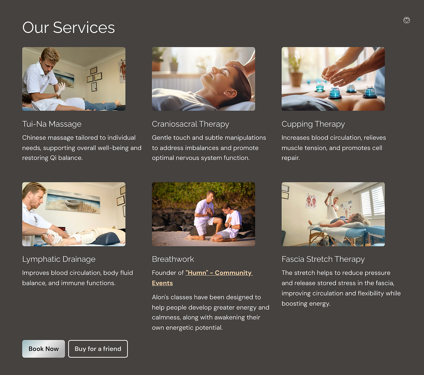 Chinese Medicine, Lymphatic Drainage, Breathwork, Cupping Therapy, Craniosacral