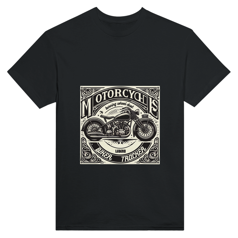 T-shirt MOTO BIKE, unisexe épais ras du cou