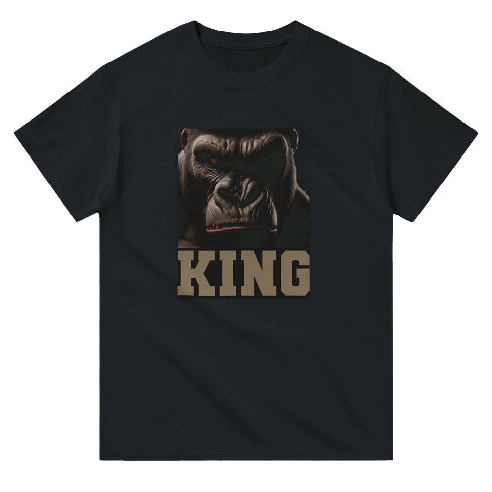 T-shirt KING, unisexe épais ras du cou