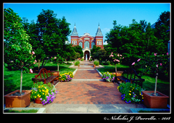 Haupt Garden looking east.