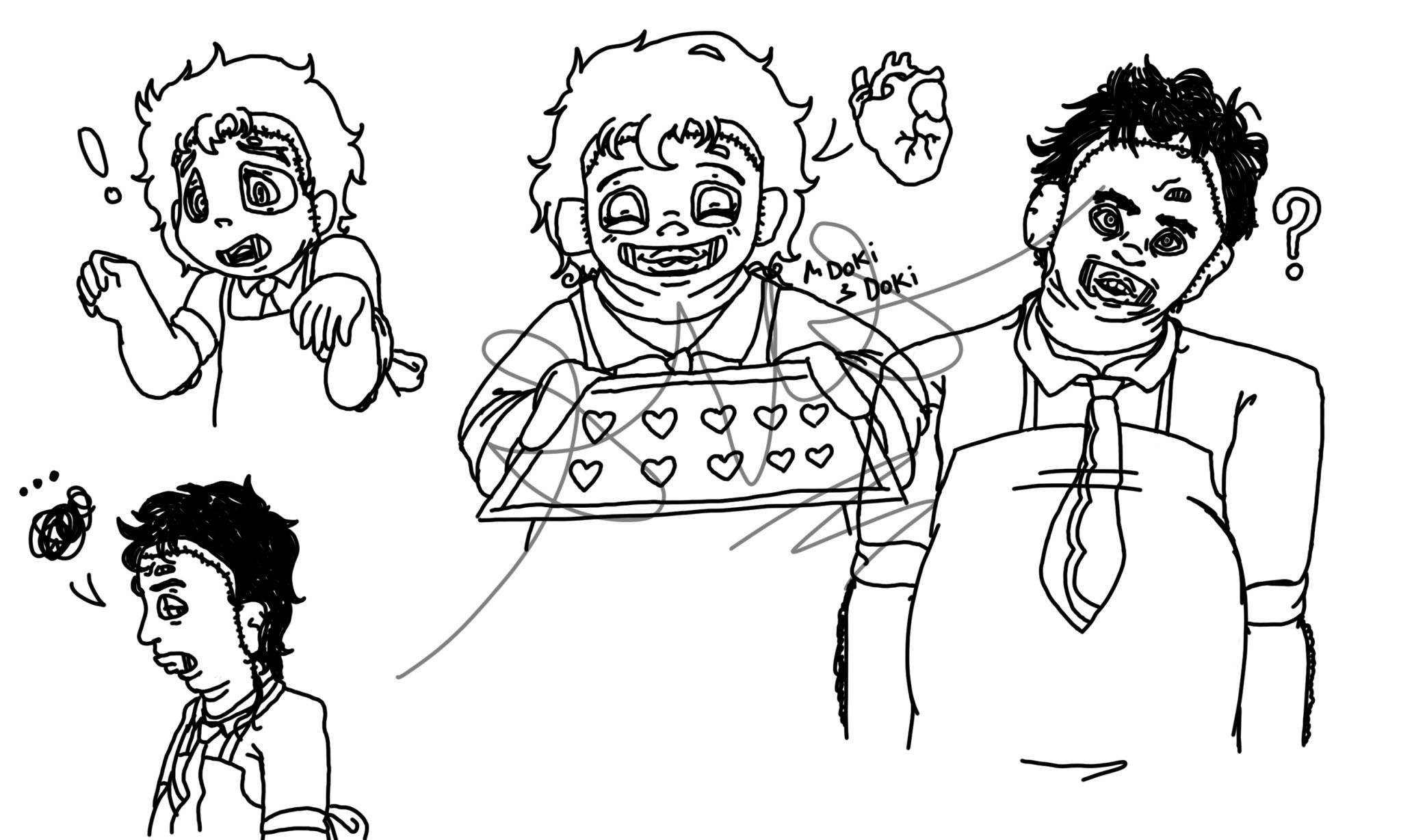 Custom Single Character Line Art