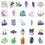 Thumbnail: 50pc. Natural Crystal Design Waterproof Vinyl Decals | Stickers | Laptop | Phone