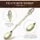 Thumbnail: Tiny Witch Herb Spoon & Velvet Dust | Tea Spoon | Crystal Top Spoon 