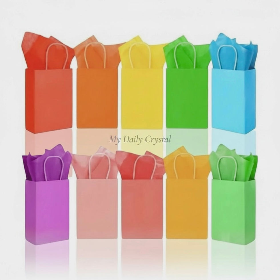 Thumbnail: 20 Pack Multicolor Craft Gift Bags with Tissue Paper Small Party Favor Bags 