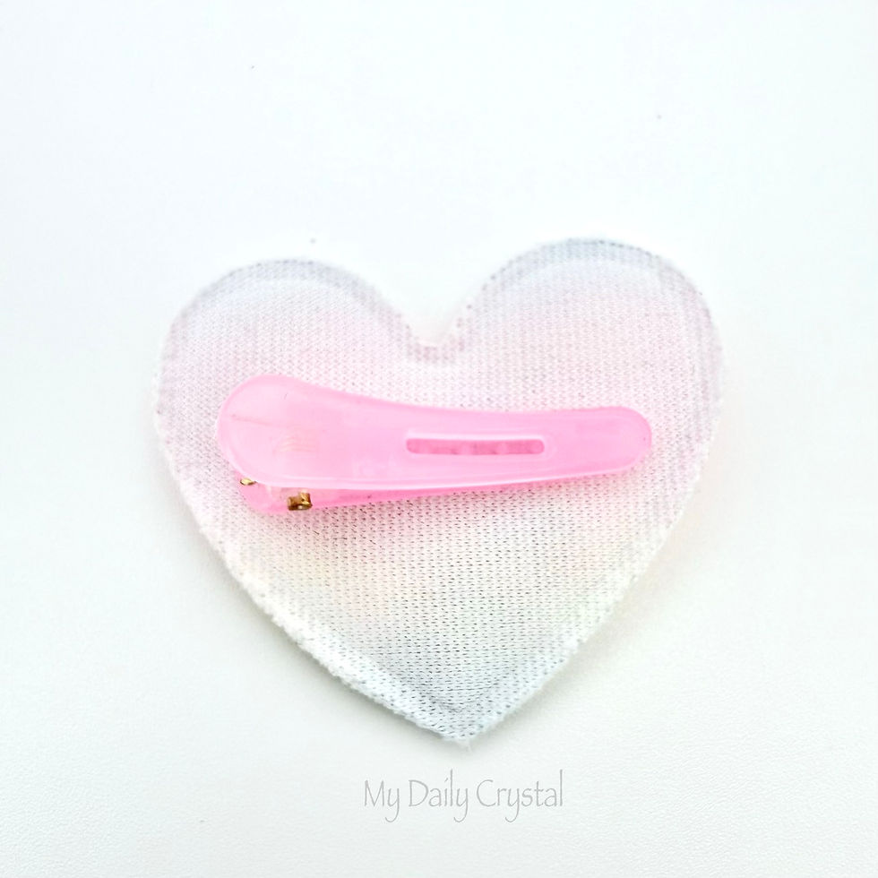 Thumbnail: 6 Piece Glitter Shaker Confetti Hair Clips for Girls | Pink Snap Plastic Clips