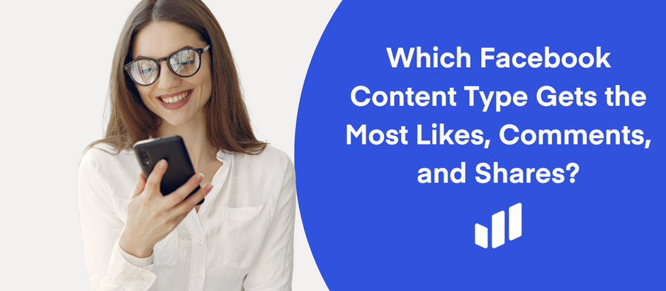 Which Facebook content type gets the most likes, comments, and shares?