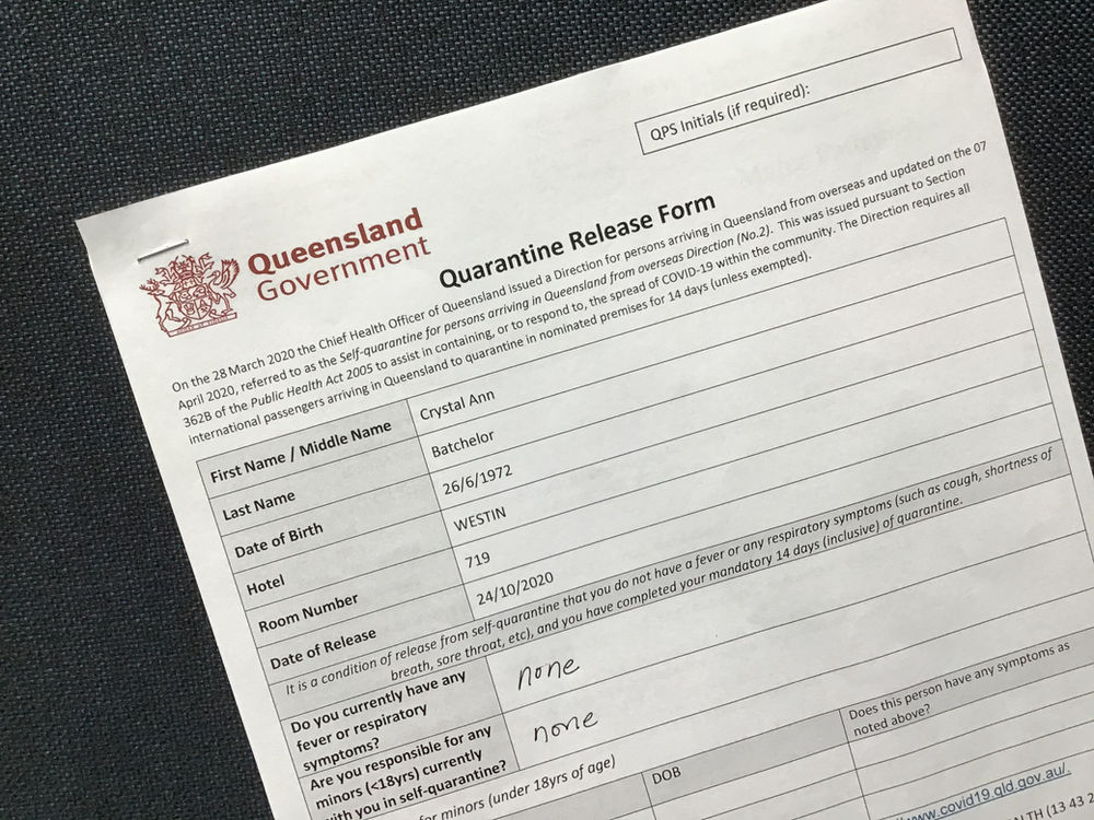 Queensland Quarantine pt. 2 food, entertainment, and release