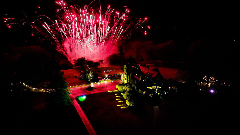 Turin Castle New Years Display