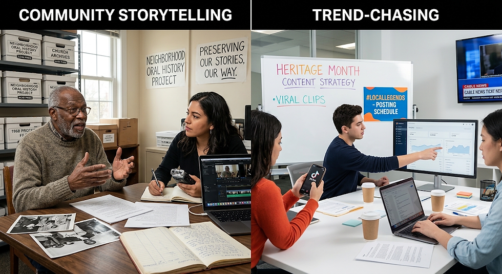 Community Storytelling vs. Trend-Chasing