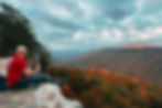 Beautiful fall colors at the Laurel Gulf overlook in Tennessee's South Cumberland