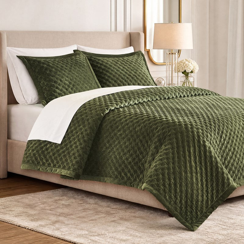 Charleston Velvet Coverlet Set