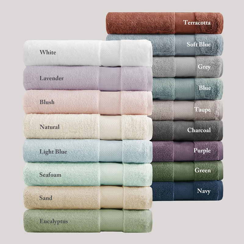 Turkish Cotton 6 Piece Bath Towel Set