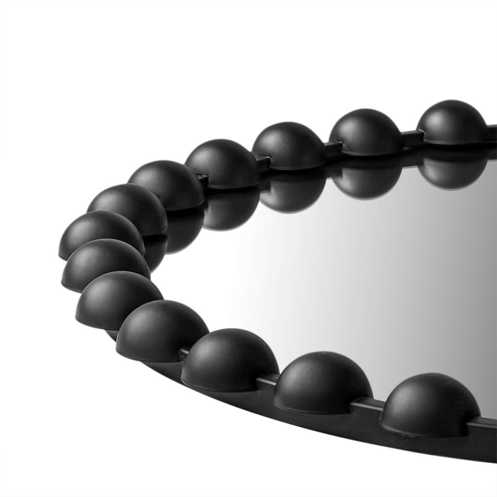 Marlowe Beaded Round Wall Mirror