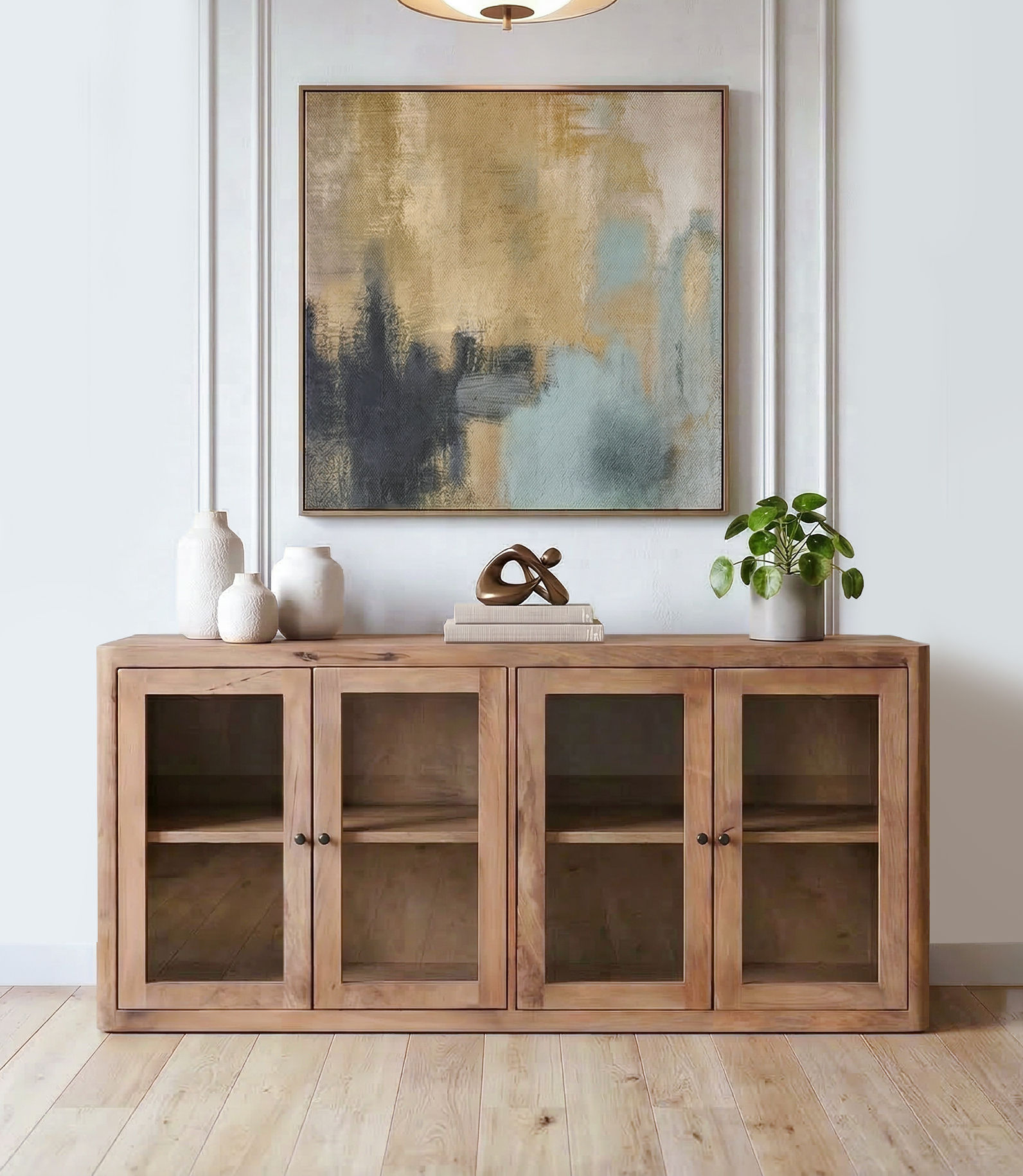 Mason 4 Door Glass Sideboard
