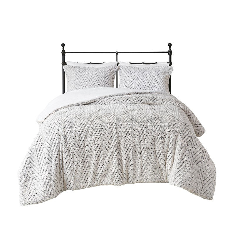 Adelyn Ultra Plush Down Comforter Set Full/ Queen Color Ivory