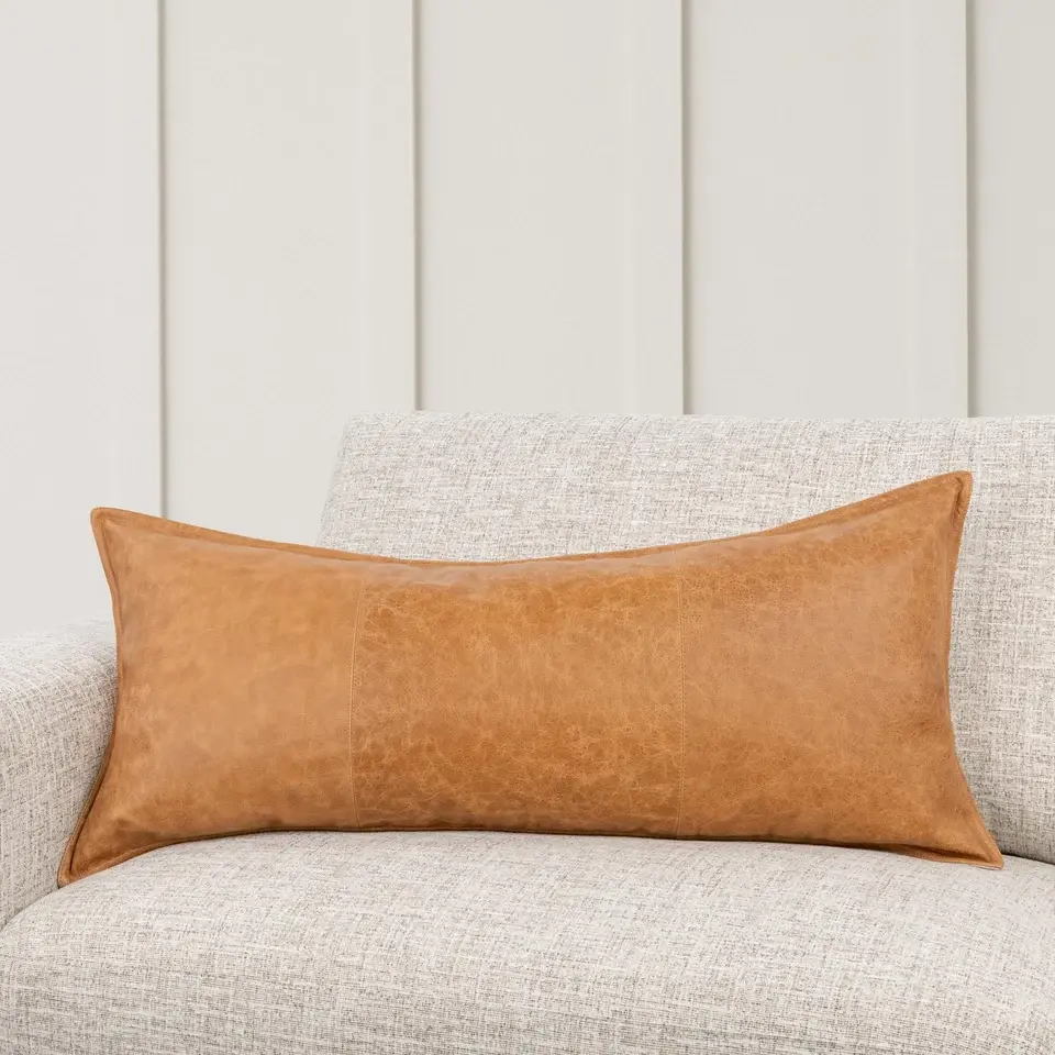The Canyon Crest Leather Pillow