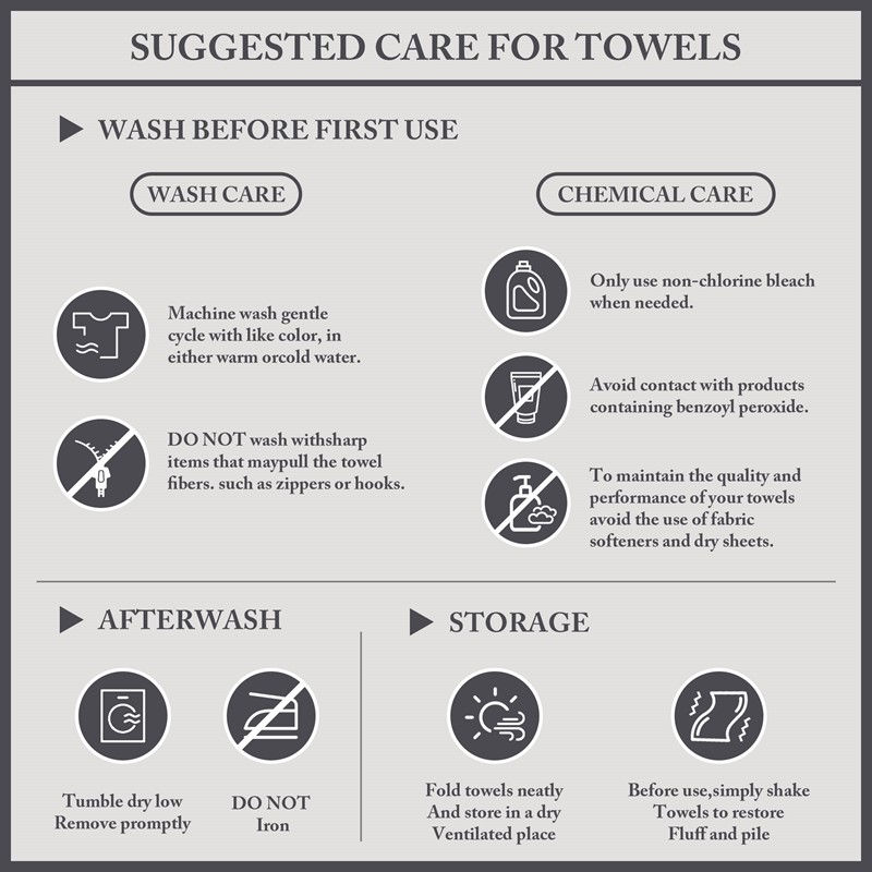 Turkish Cotton 6 Piece Bath Towel Set