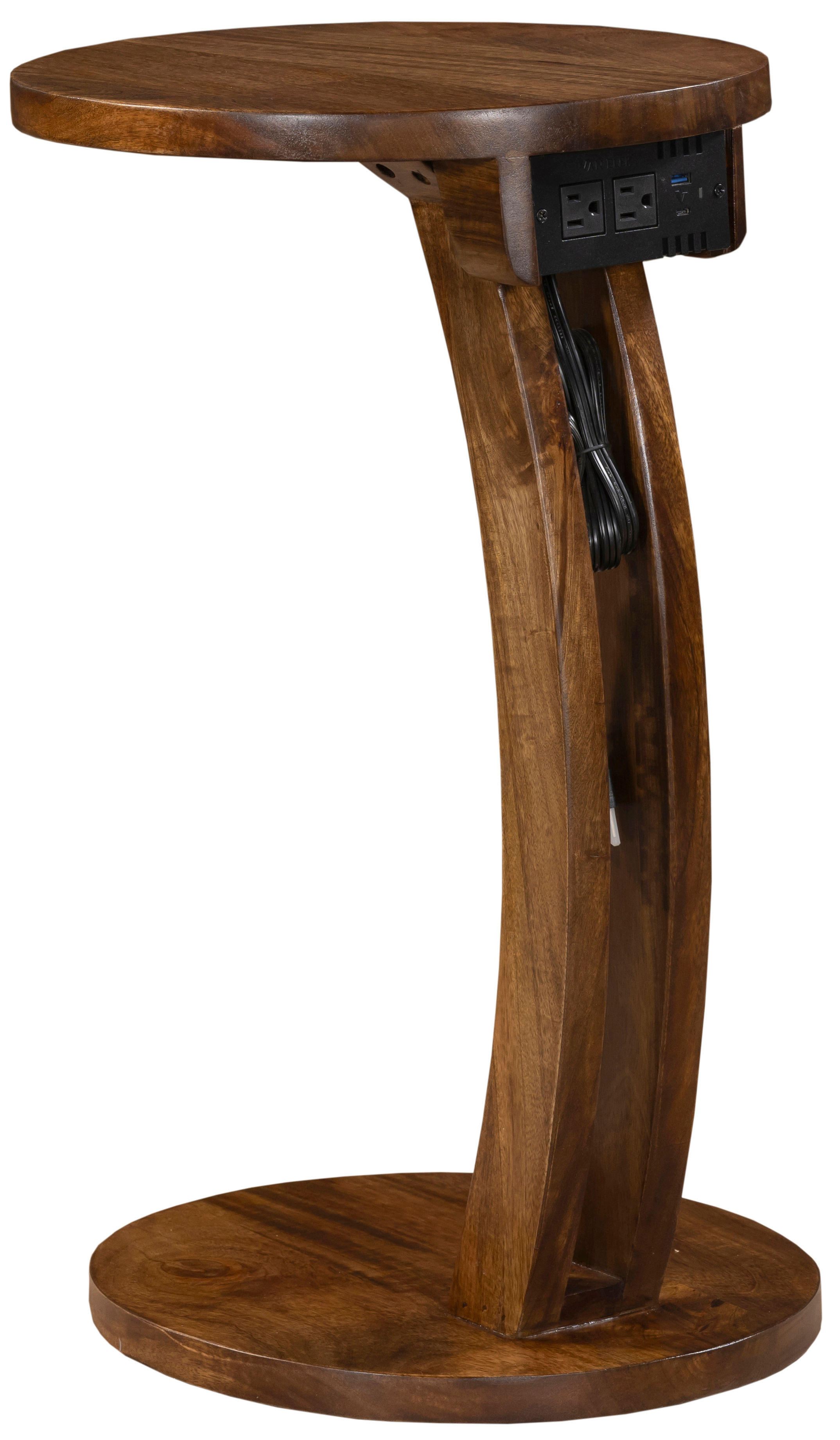 Nilo C Shape Side Table with USB