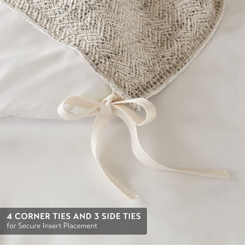 Champman Comforter Set Queen Neutral Ivory