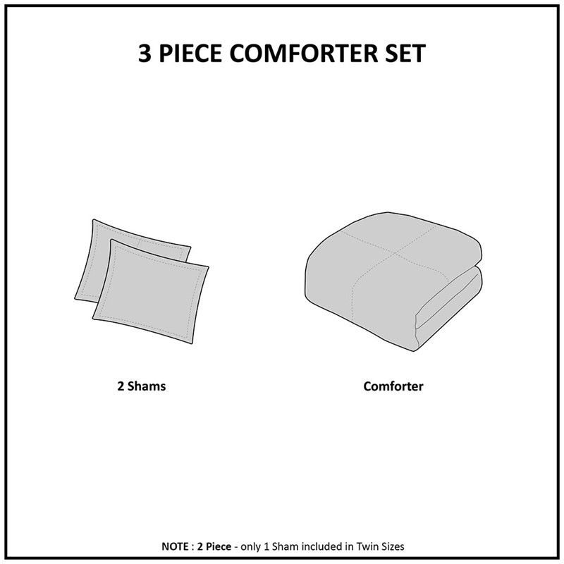 Adelyn Ultra Plush Down Comforter Set Full/ Queen Color Ivory