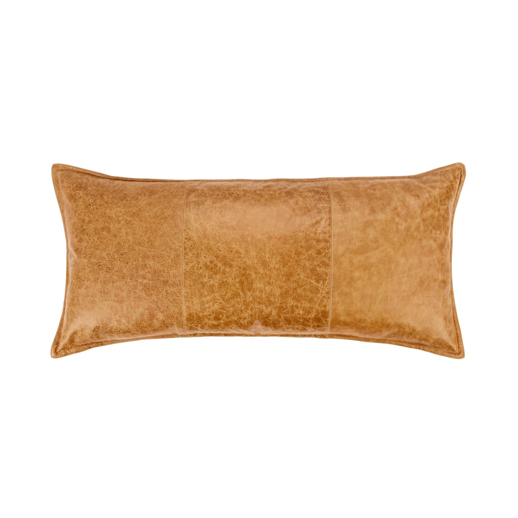 The Canyon Crest Leather Pillow
