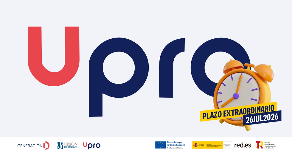 RED.es abre una oportunidad extraordinaria para culminar el programa formativo en competencias digitales de UPRO