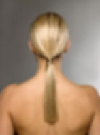 Sleek Blonde Ponytail