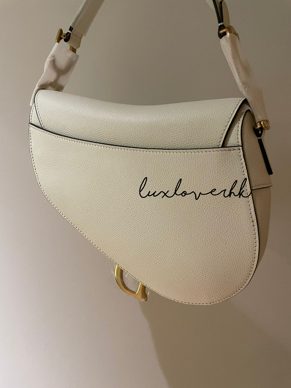 Thumbnail: DIOR saddle bag 馬鞍包 large - white
