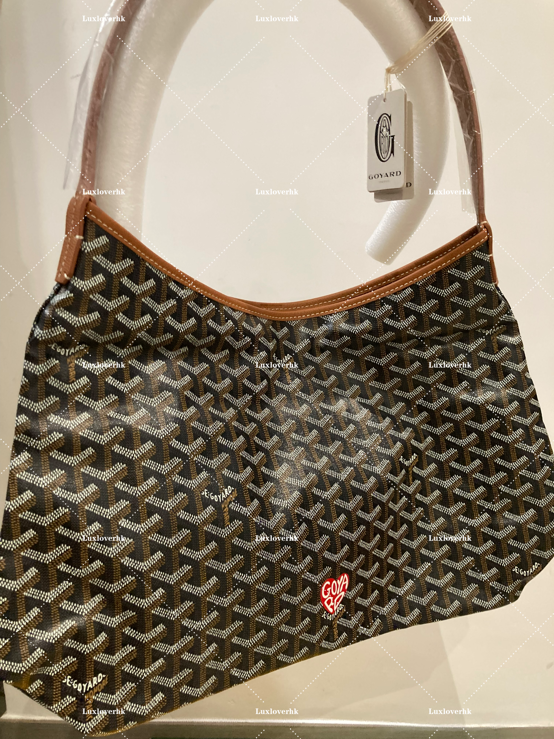 Goyard Boheme Hobo 心心版 啡色