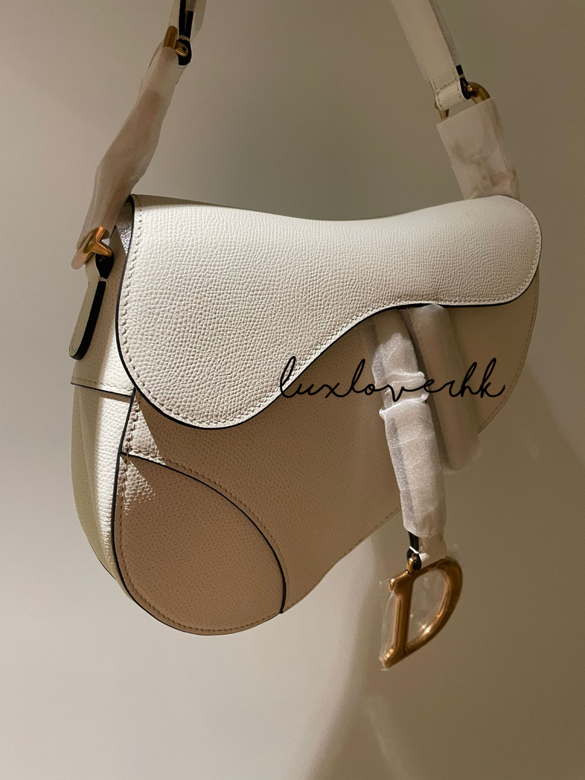 DIOR saddle bag 馬鞍包 large - white