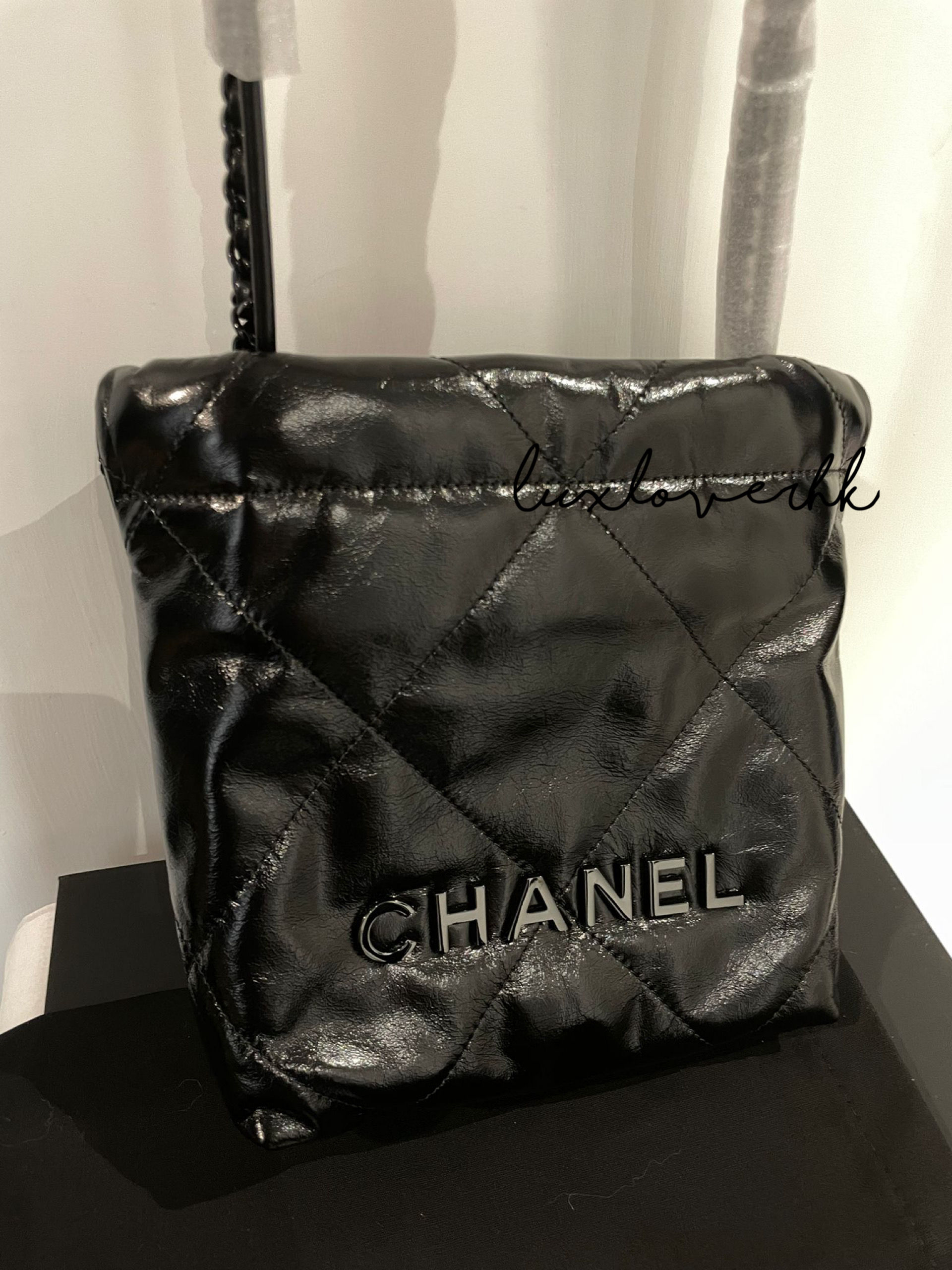 Chanel mini 22 bag all black 全黑