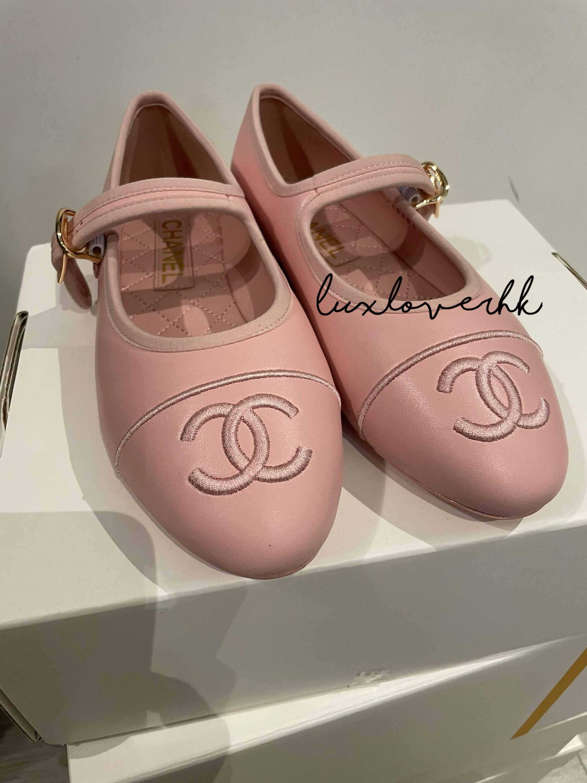 Chanel Mary Jane flat shoes - pink