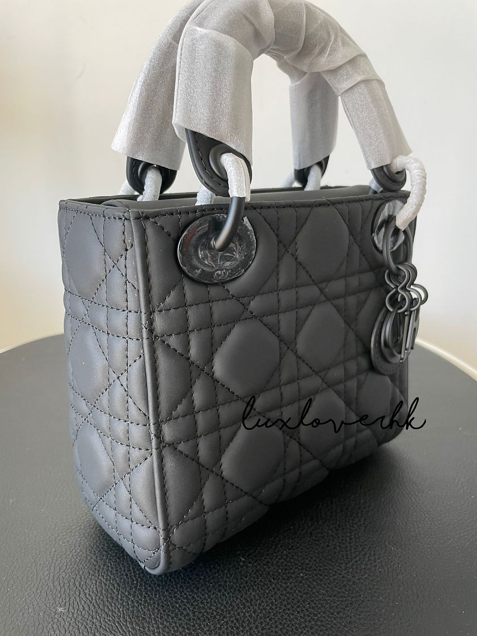 Thumbnail: DIOR mini lady dior matte black - 磨砂黑