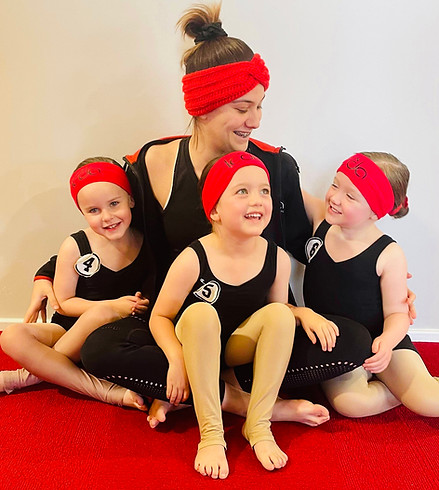 Miss Lily with dancers at their ATOD Exam