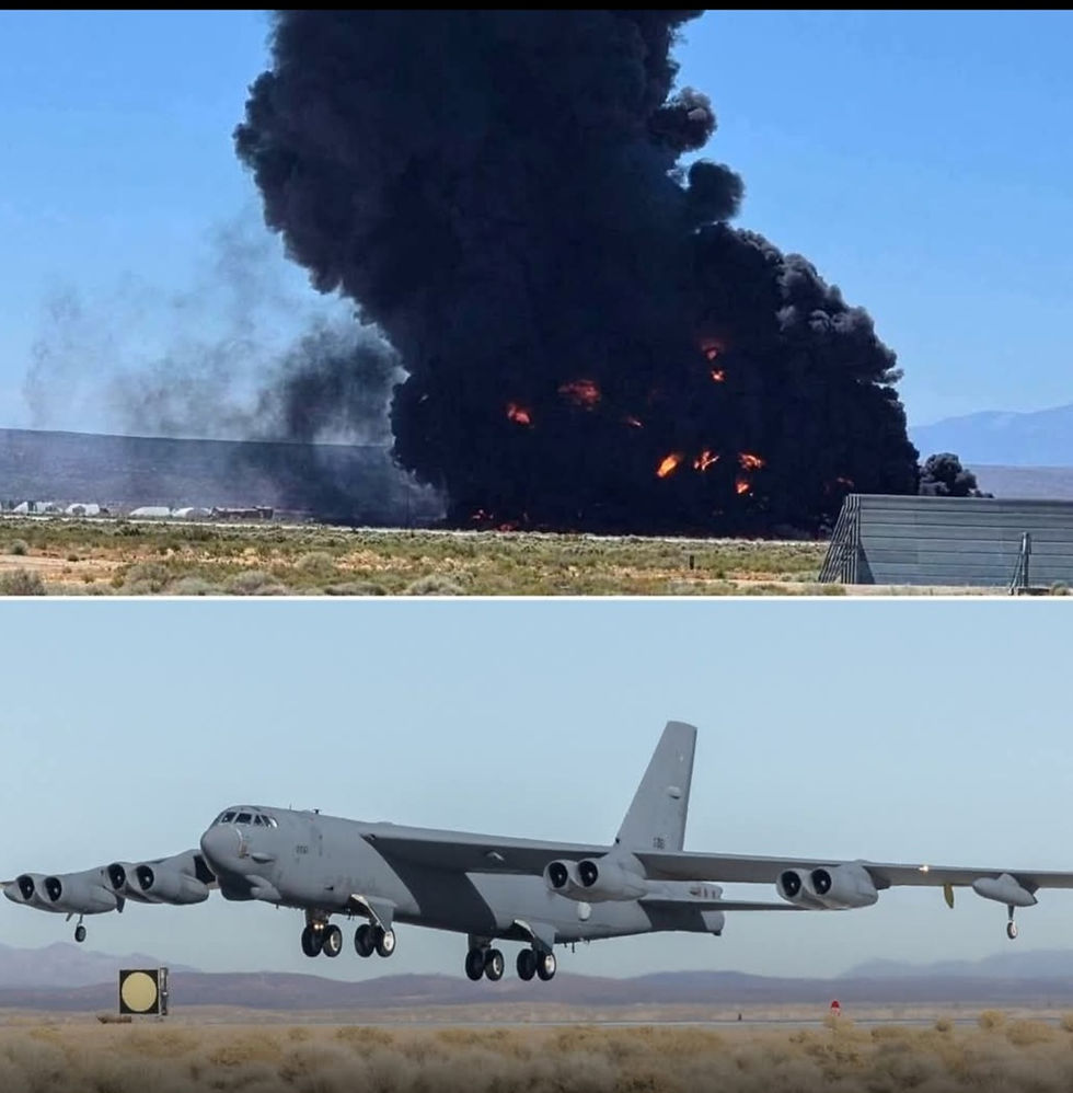 US Air Force B-52 Bomber Crashes in California During Test Mission