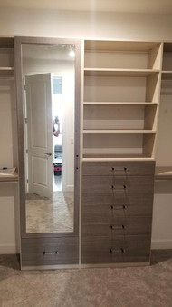 full length mirror in closet