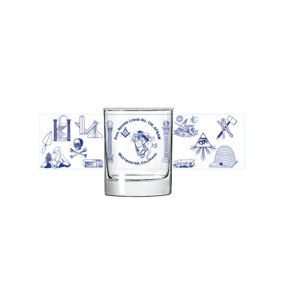 Paul Revere Lodge No. 130 Glassware