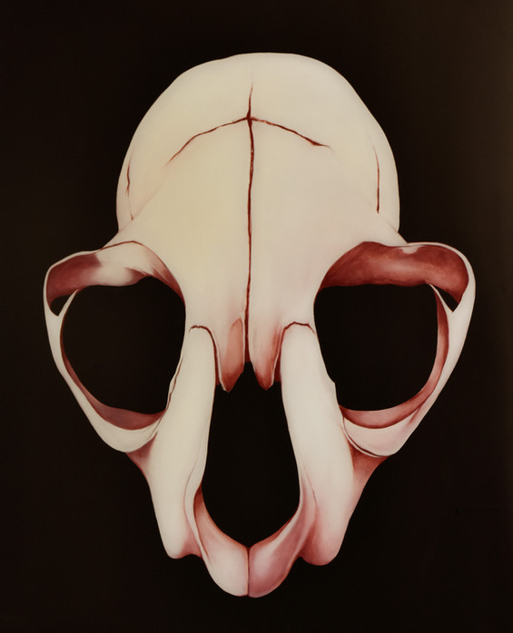 Skin Head III Huile et résine sur toile 100x81cm 2018.jpeg